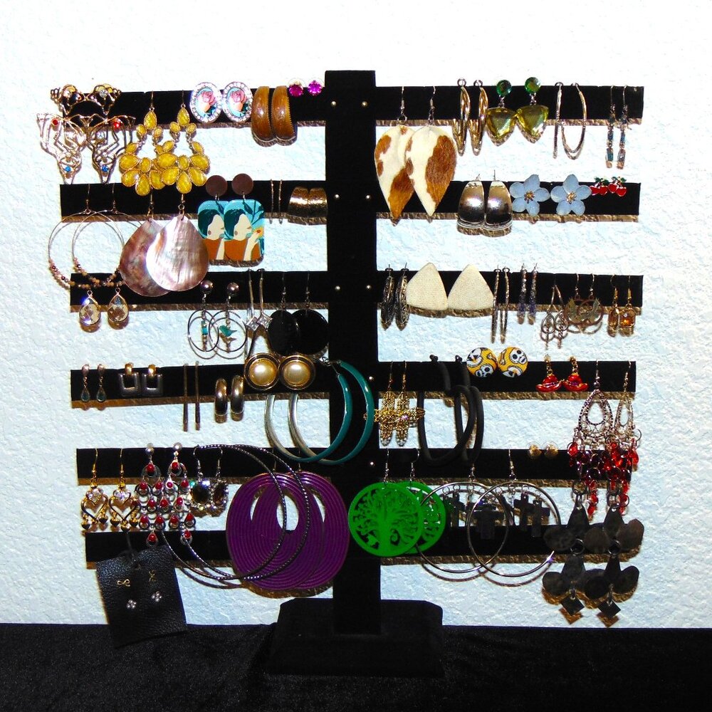 Vintage to Modern Lot of 50 pairs of earrings